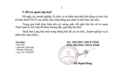 Thông báo quan trọng từ cơ quan thuế- Ảnh 2.