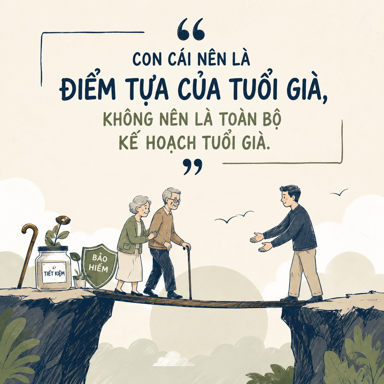 Bố mẹ không có lương hưu, không có tiền tiết kiệm, con cái có phải là “kế hoạch nghỉ hưu” mặc định? - Ảnh 1.