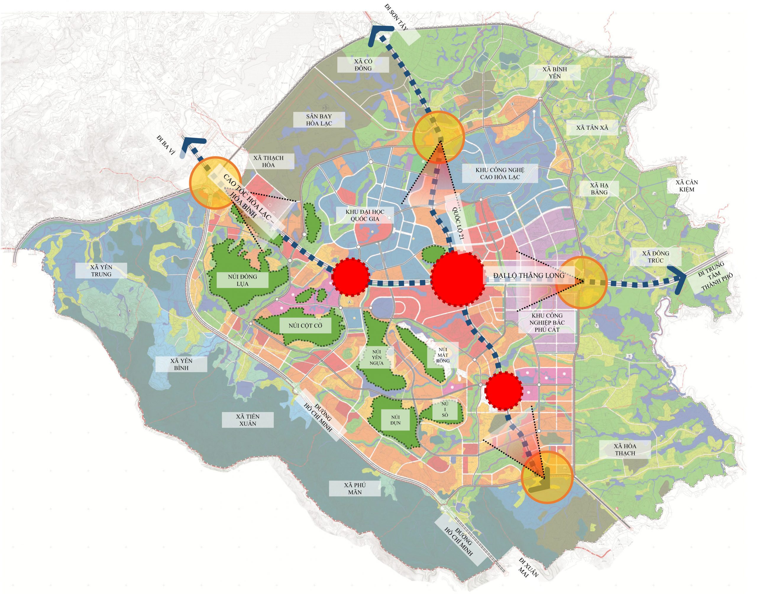 Toàn cảnh khu vực cách Hồ Gươm 40 km đang được "kéo gần" bằng 2 tuyến metro 380.000 tỷ: Là 'thung lũng công nghệ' lớn nhất Việt Nam, quy tụ hàng loạt đại học và các trung tâm R&D- Ảnh 2.