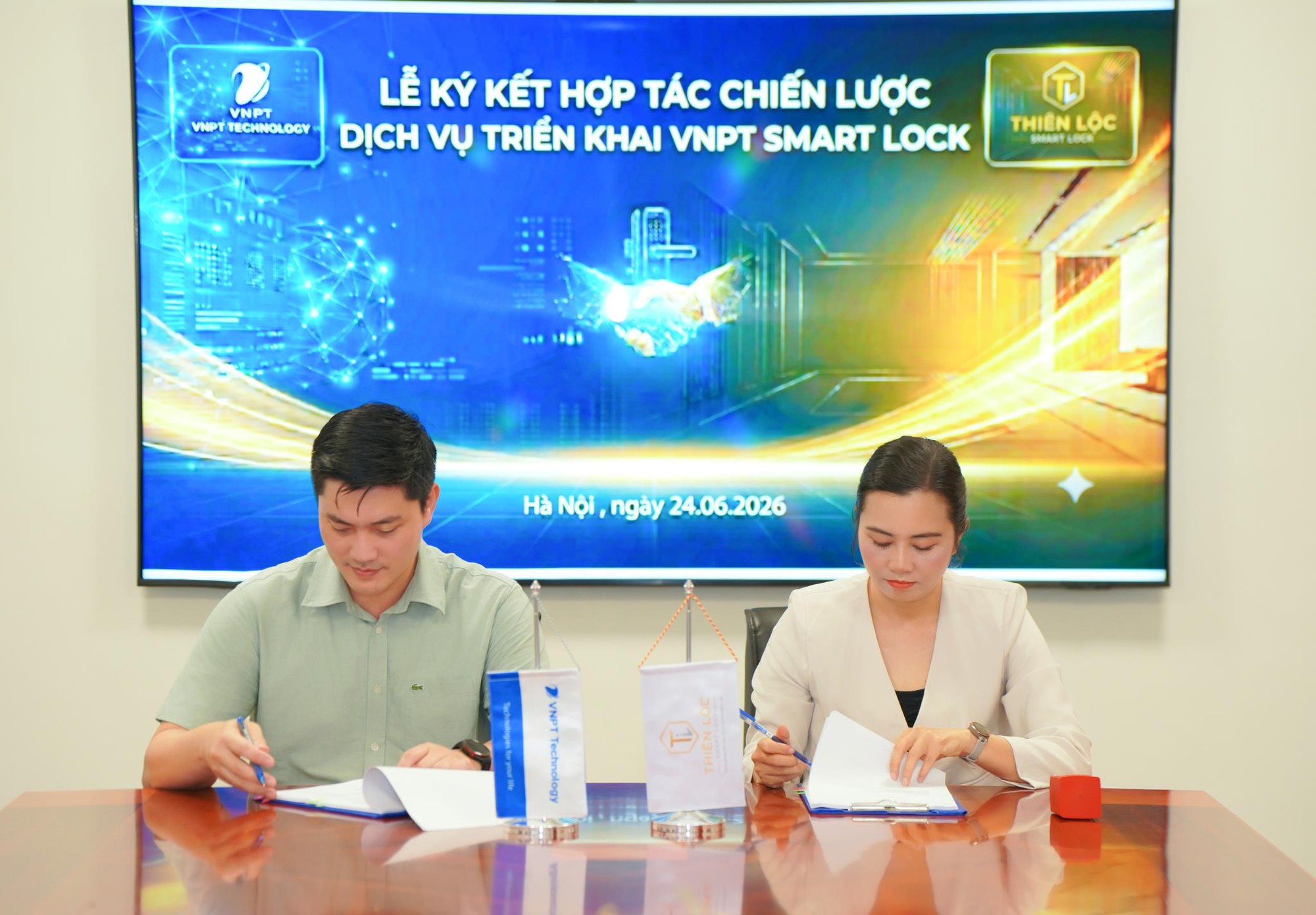 VNPT Technology và Thiên Lộc Smart Lock ký kết phát triển hệ sinh thái Smart Home - Ảnh 1.