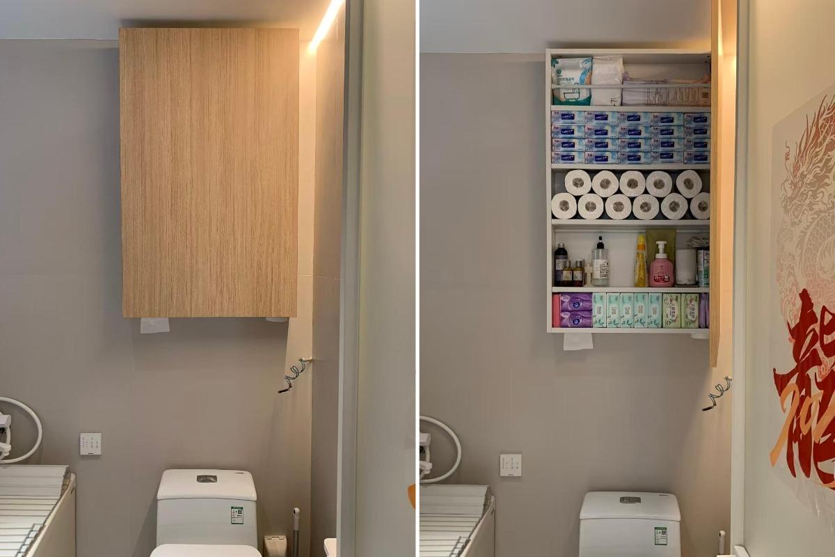 Tôi rất ngưỡng mộ cách người phụ nữ 53 tuổi này sắp xếp phòng tắm: Không gian nhỏ nhưng chứa được gấp đôi đồ đạc, lúc nào cũng sạch sẽ và gọn gàng- Ảnh 4.