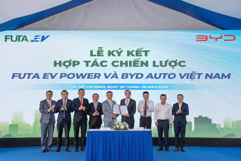 FUTA EV POWER và BYD AUTO Việt Nam hợp tác phát triển hạ tầng sạc xe điện- Ảnh 1.
