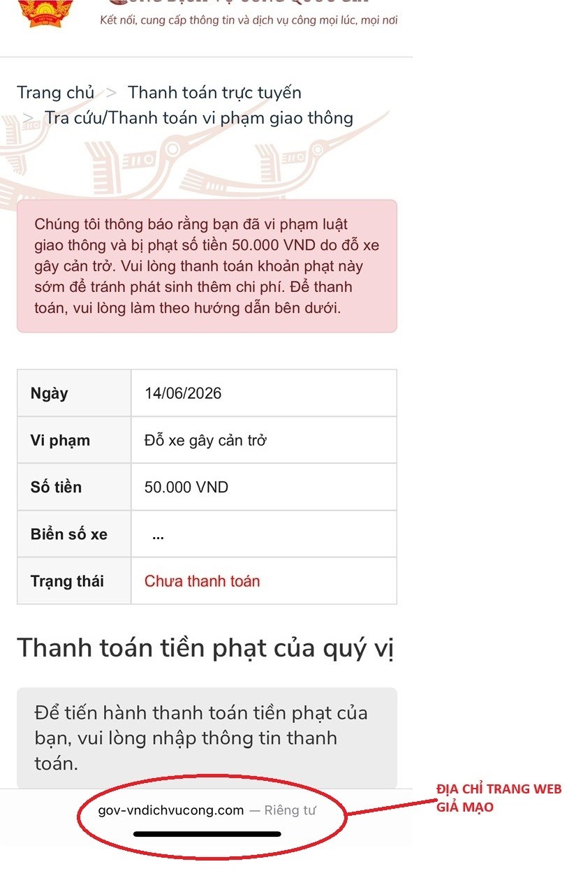 Thông báo quan trọng của Cục CSGT tới người dân nhận được tin nhắn “lỗi phạt 50.000 đồng”- Ảnh 2.