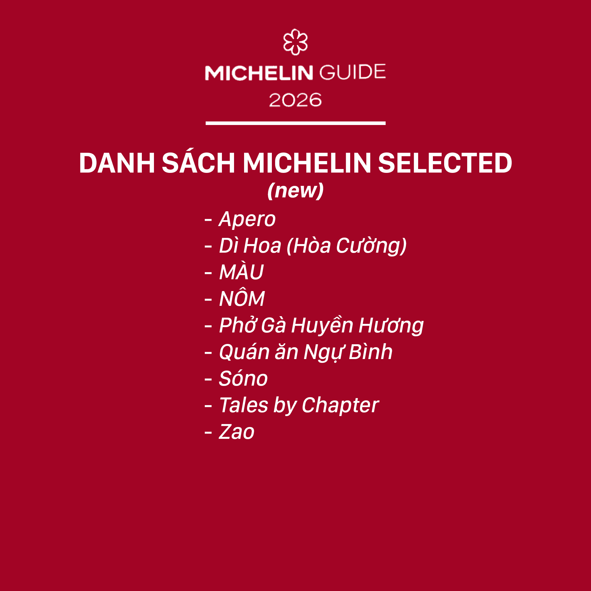 Michelin 2026 bùng nổ tranh cãi: Không hề có bánh mì trong danh sách Bib Gourmand, Bánh cuốn Bà Hoành lọt top gây khó hiểu - Ảnh 18.