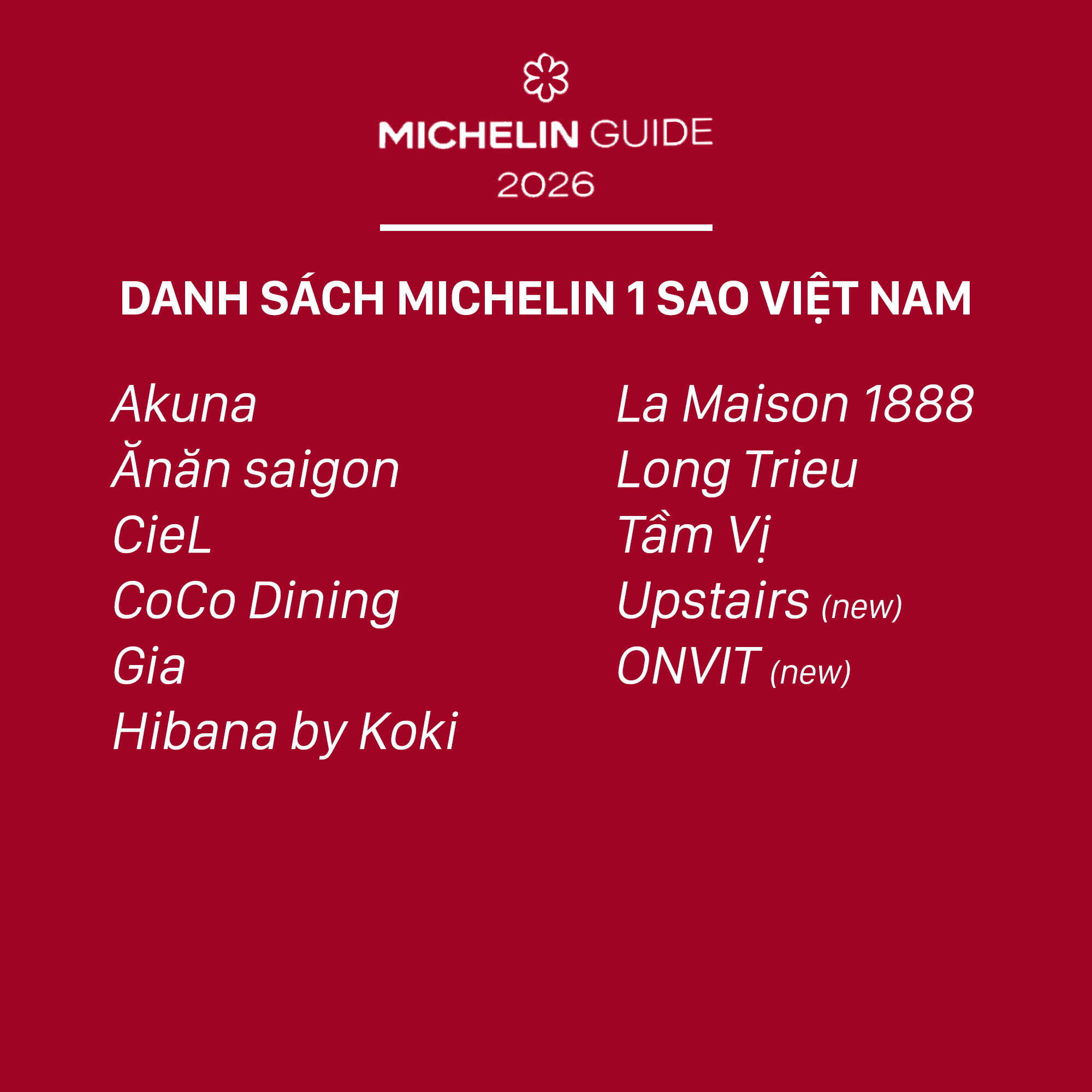 Michelin 2026 bùng nổ tranh cãi: Không hề có bánh mì trong danh sách Bib Gourmand, Bánh cuốn Bà Hoành lọt top gây khó hiểu - Ảnh 1.