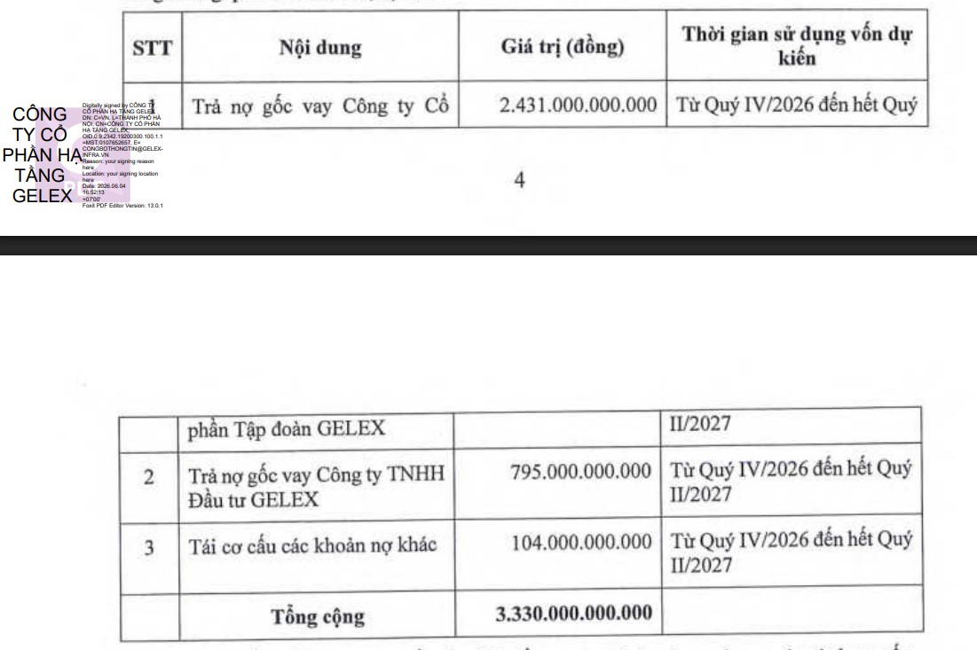 Hạ tầng Gelex muốn chào bán riêng lẻ 100 triệu cổ phiếu - Ảnh 1.