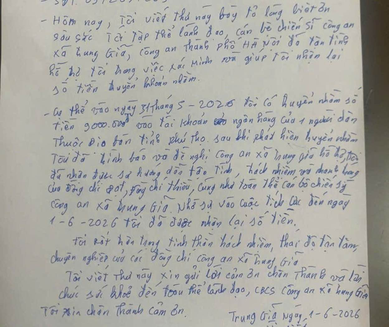 Công an các địa phương sẽ cùng rà soát giao dịch chuyển khoản của người dân trong trường hợp sau - Ảnh 2.