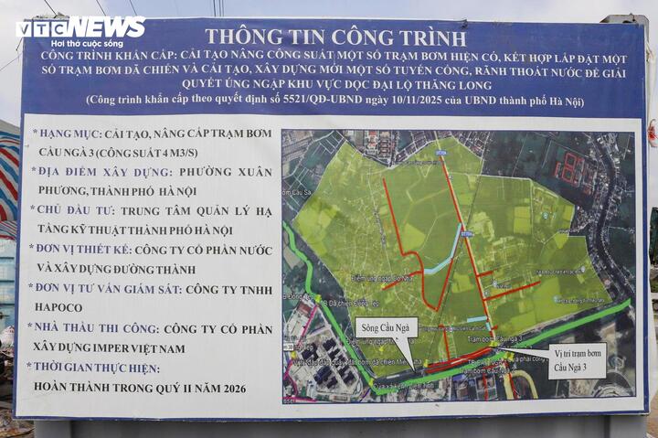 Hà Nội nâng cấp 3 trạm bơm, 'giải cứu' điểm nóng phía Tây khỏi cảnh mưa là ngập- Ảnh 8.