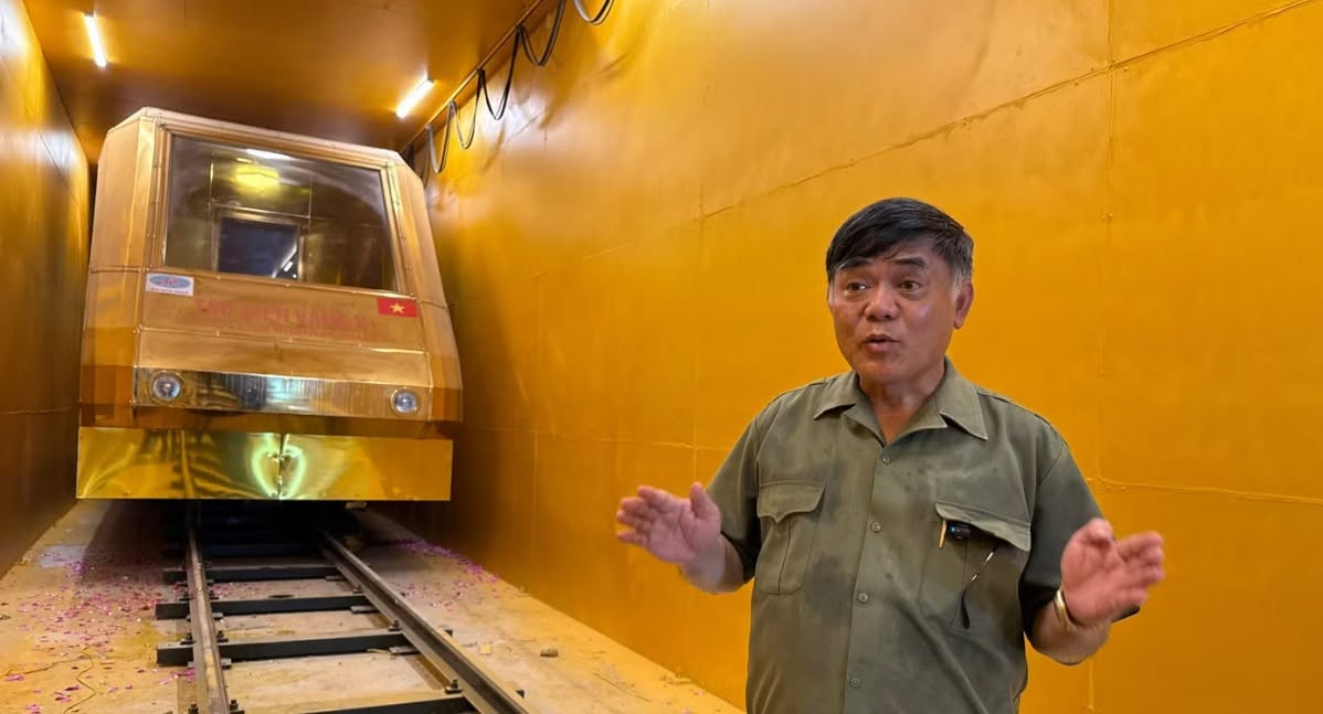 Việt Nam vừa có đoàn tàu dát vàng được chạy thử dưới lòng đất, thiết kế chở được 80 khách- Ảnh 5.