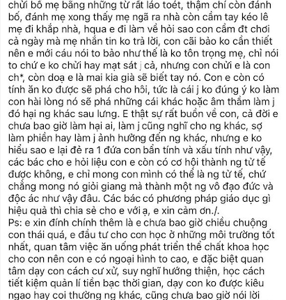 Xôn xao bài đăng của người mẹ có con học ĐH top đầu nhưng liên tục bạo lực với bố mẹ- Ảnh 1.