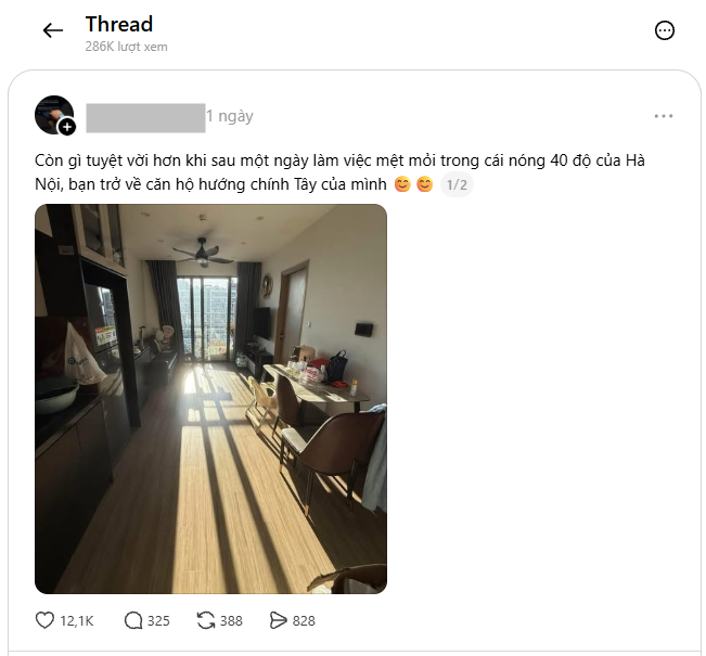 Hà Nội nắng nóng 40 độ, đi làm 8 tiếng về không mệt bằng ở nhà hướng Tây - Ảnh 1.