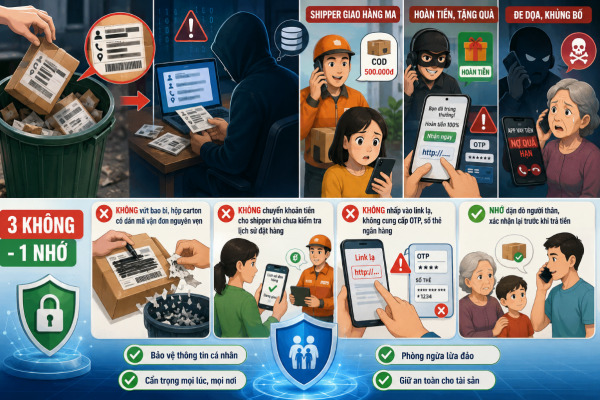 Công an cảnh báo nguy cơ lộ thông tin từ thói quen sau khi nhận hàng online - Ảnh 1.