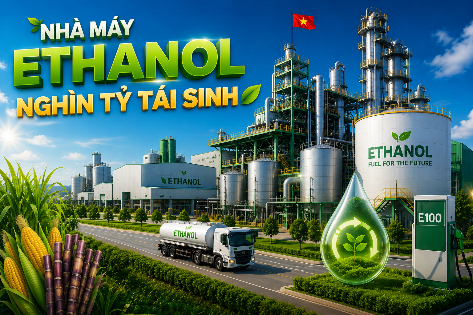 Hồi sinh loạt nhà máy ethanol nghìn tỷ, có dự án từng 'đắp chiếu' hơn 10 năm: Kỳ vọng đáp ứng 50% nhu cầu xăng E10 - Ảnh 2.