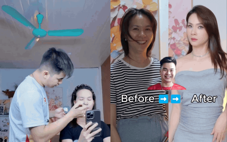 Anh chồng bước ra từ tiểu thuyết: Tự học make up để trang điểm cho vợ, màn "lột xác" của cô vợ mới khiến hội chị em xuýt xoa- Ảnh 1.