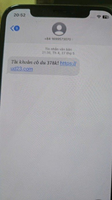 Công an cảnh báo khẩn đến toàn bộ người dân nhận được tin nhắn: "Tài khoản có dư 378 nghìn đồng"- Ảnh 1.