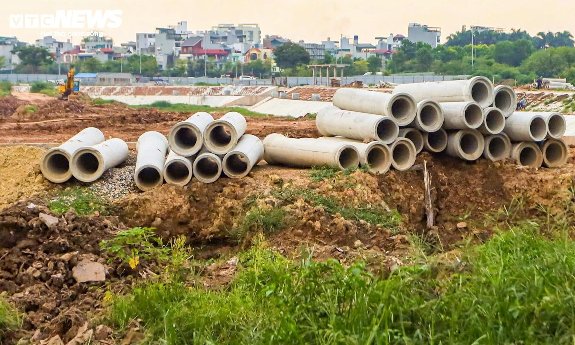 Cận cảnh hồ điều hòa hơn 30 ha đang thành hình ở cửa ngõ phía Đông Hà Nội- Ảnh 9.