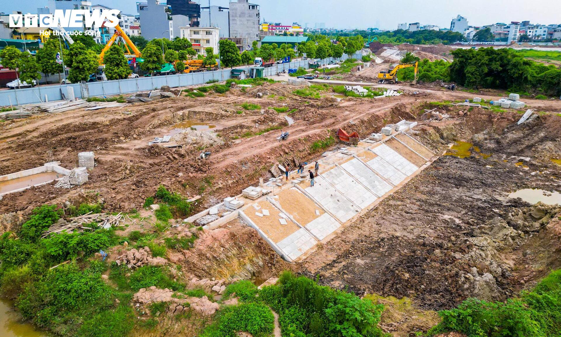 Cận cảnh hồ điều hòa hơn 30 ha đang thành hình ở cửa ngõ phía Đông Hà Nội- Ảnh 13.
