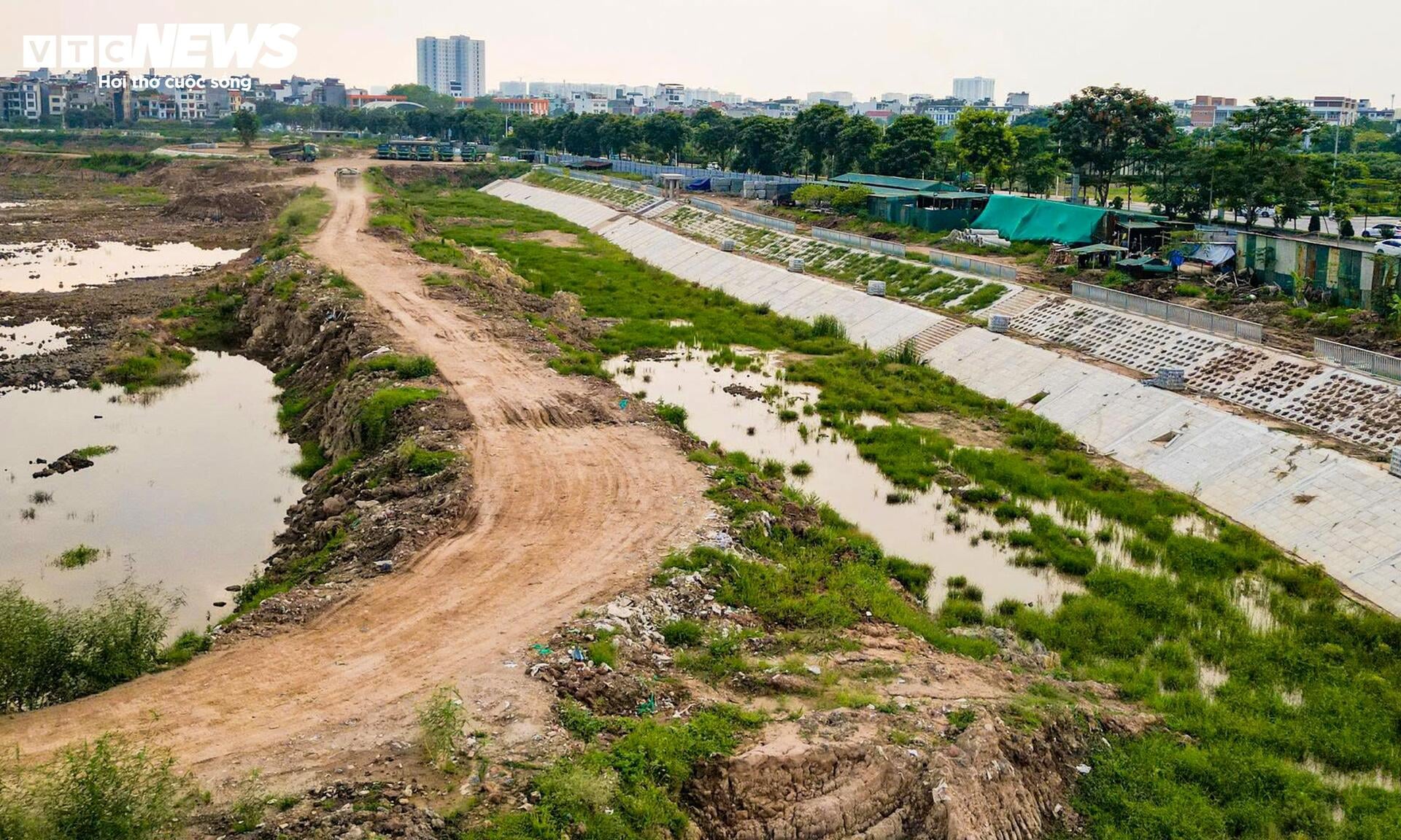 Cận cảnh hồ điều hòa hơn 30 ha đang thành hình ở cửa ngõ phía Đông Hà Nội- Ảnh 5.