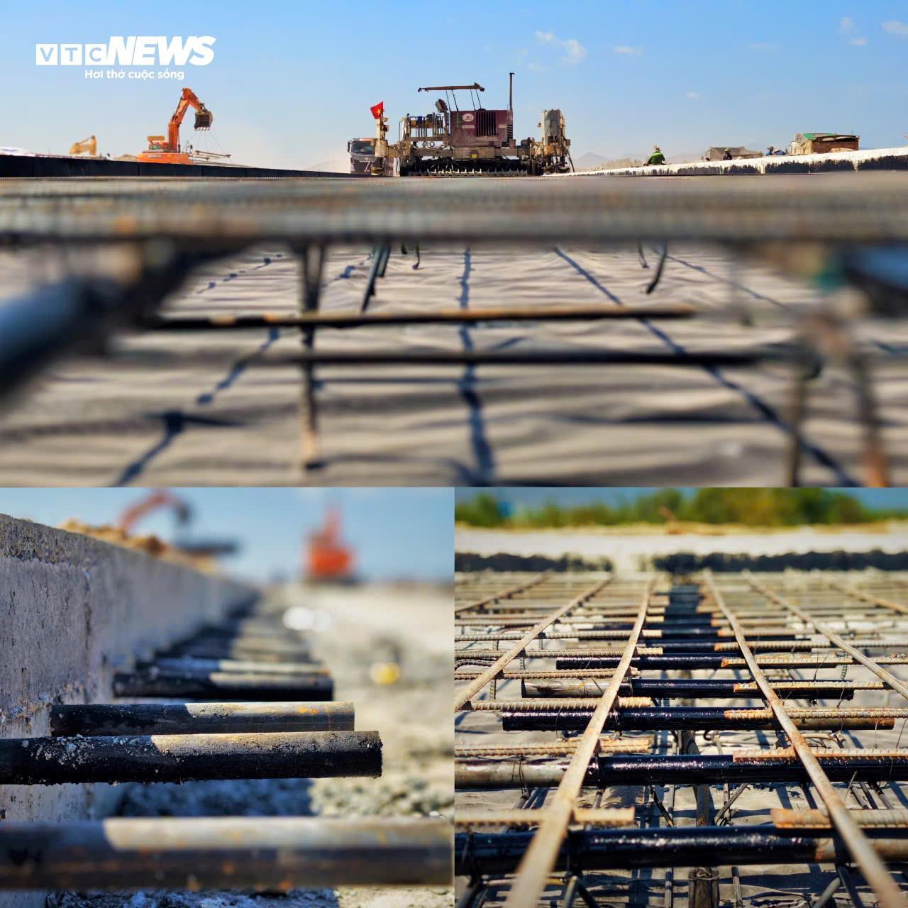 Cảnh tăng tốc thi công dưới nắng lửa ở công trường đường băng sân bay Phù Cát- Ảnh 10.