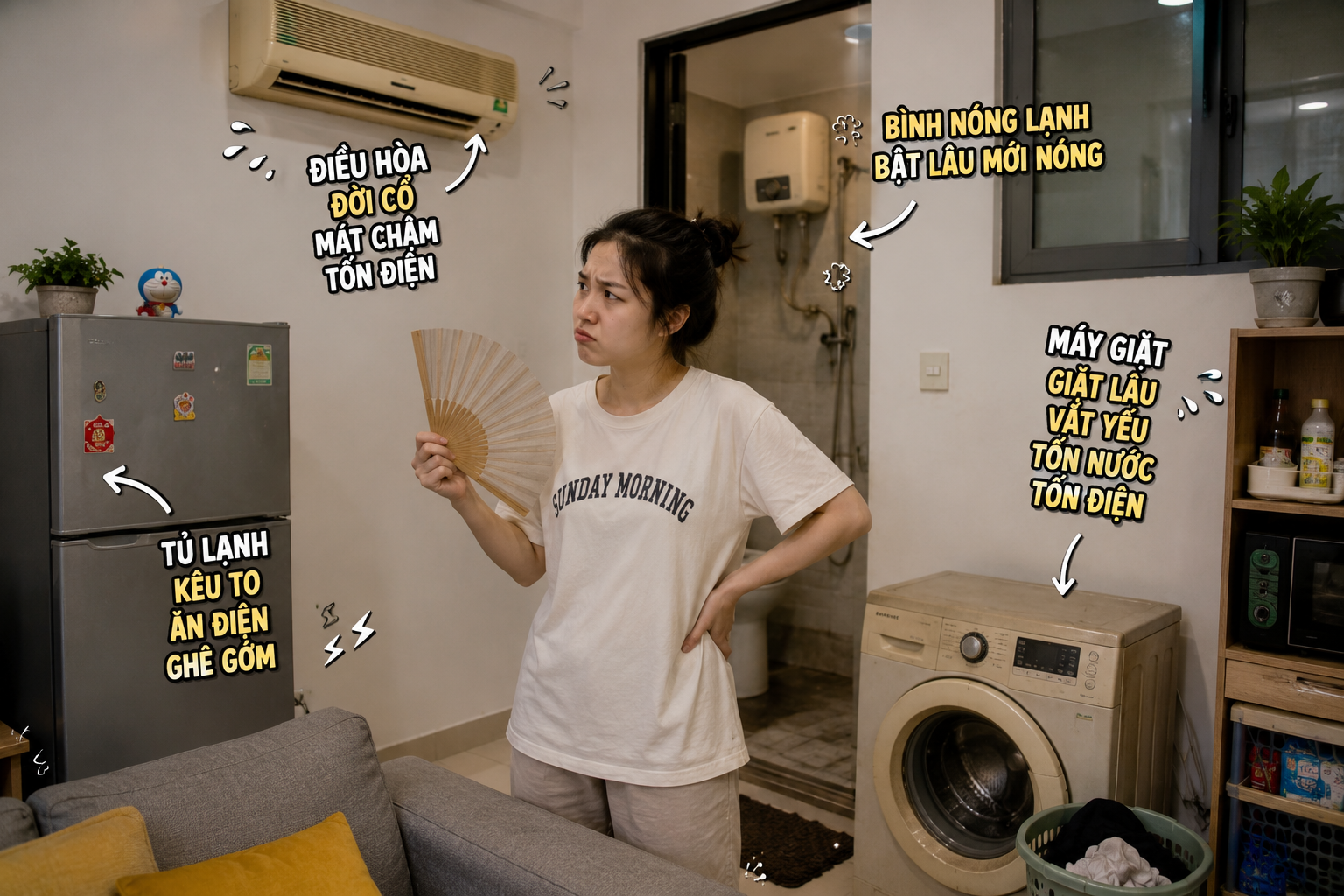 Thuê nhà full nội thất tưởng hời, đến cuối tháng nhìn hóa đơn điện mới biết: Chủ nhà tiết kiệm tiền mua đồ, người trả tiền điện là mình! - Ảnh 2.