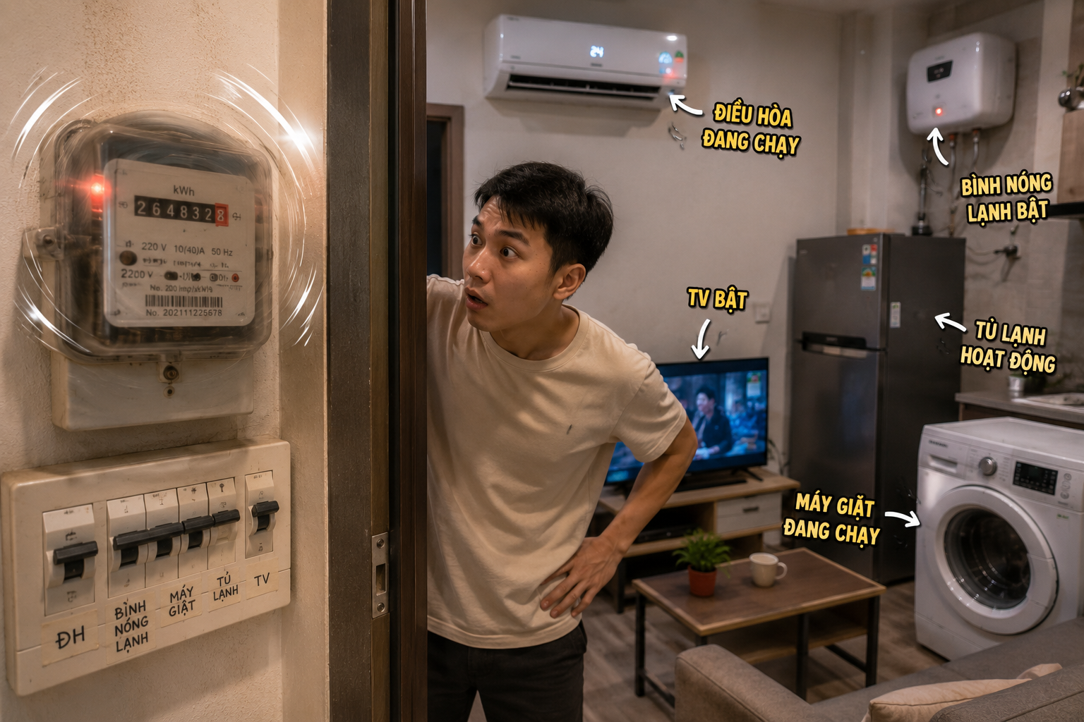 Thuê nhà full nội thất tưởng hời, đến cuối tháng nhìn hóa đơn điện mới biết: Chủ nhà tiết kiệm tiền mua đồ, người trả tiền điện là mình! - Ảnh 3.