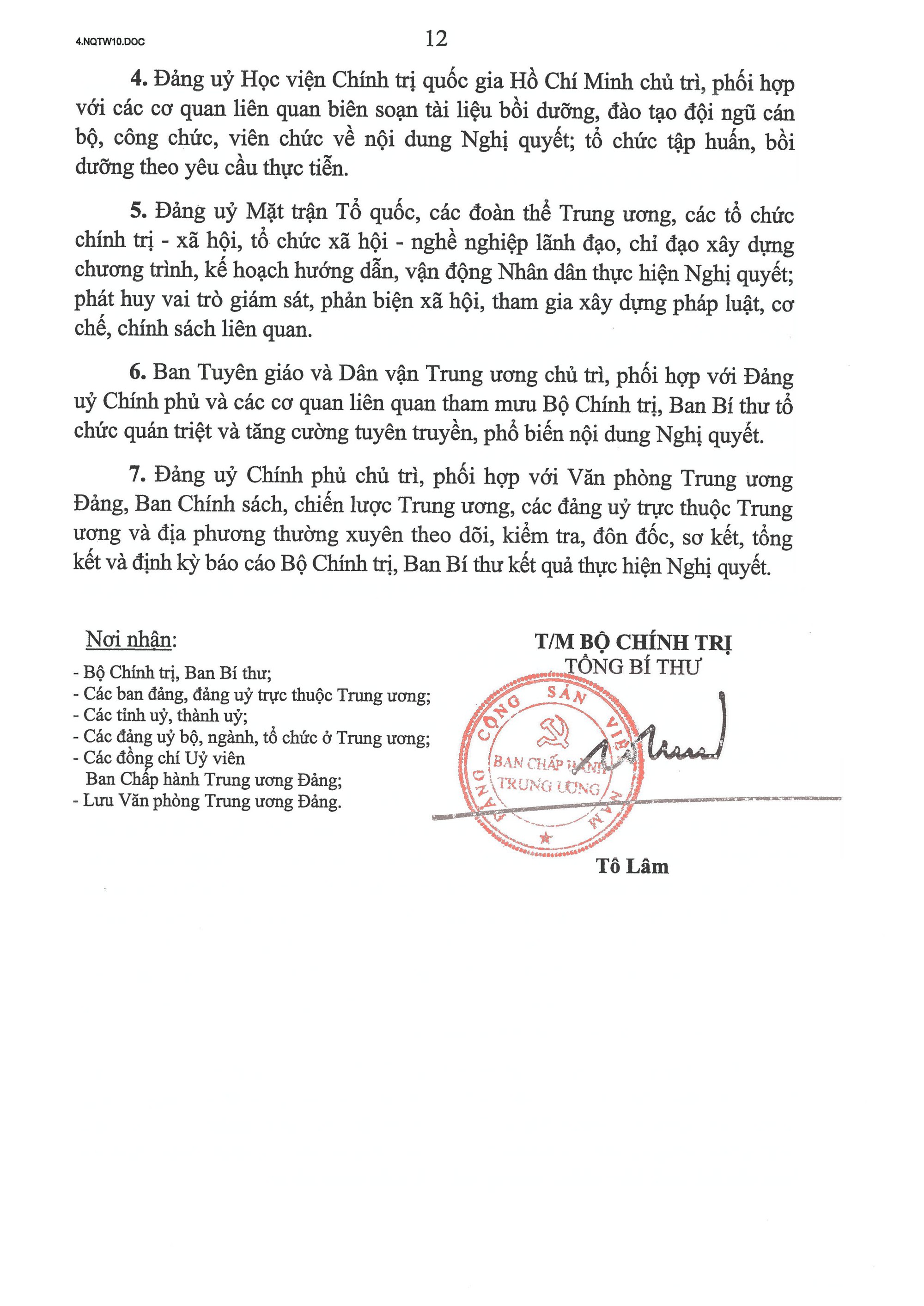 TOÀN VĂN: Nghị quyết số 10-NQ/TW của Bộ Chính trị về PHÁT TRIỂN KINH TẾ có VỐN ĐẦU TƯ NƯỚC NGOÀI- Ảnh 15.