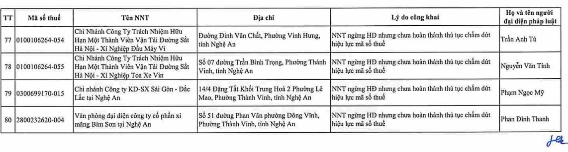 Cơ quan thuế gửi thông báo quan trọng đến 397 người nộp thuế có tên trong danh sách sau - Ảnh 9.
