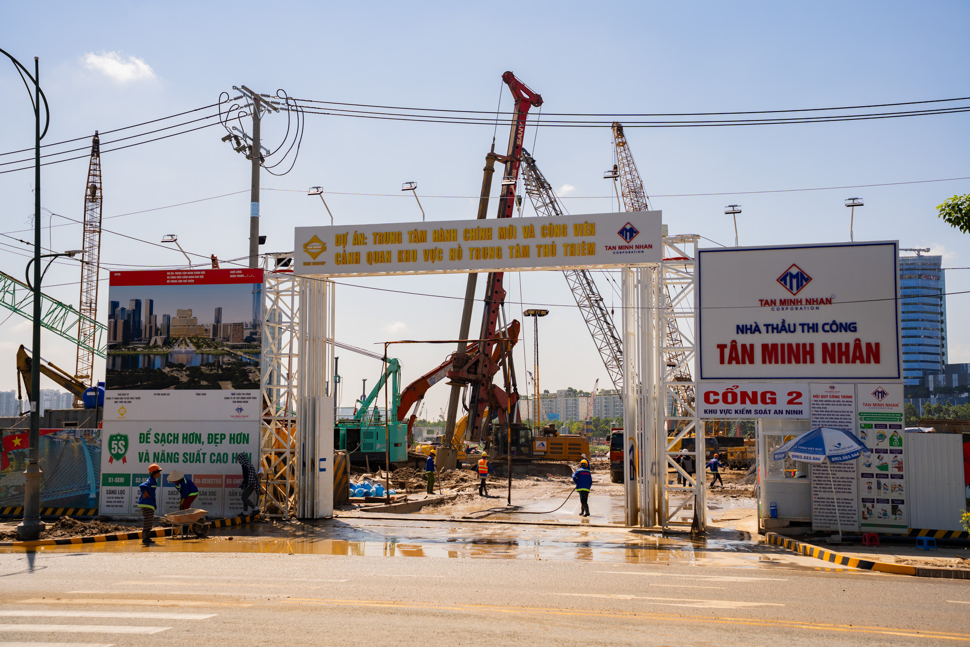Ngắm rừng cần cẩu phủ kín chân trời ở tổ hợp trung tâm hành chính gần 30.000 tỷ của TP.HCM - Ảnh 7.