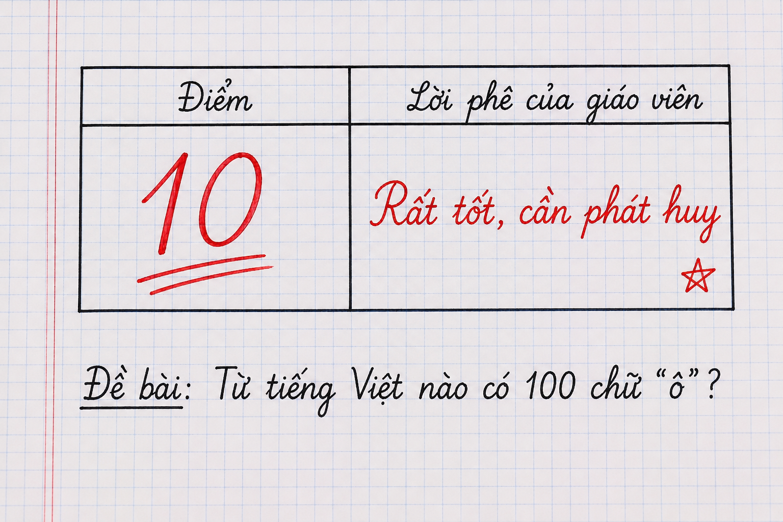 Từ tiếng Việt nào có 100 chữ Ô? - 99% người đã thử thách và bó tay! - Ảnh 1.