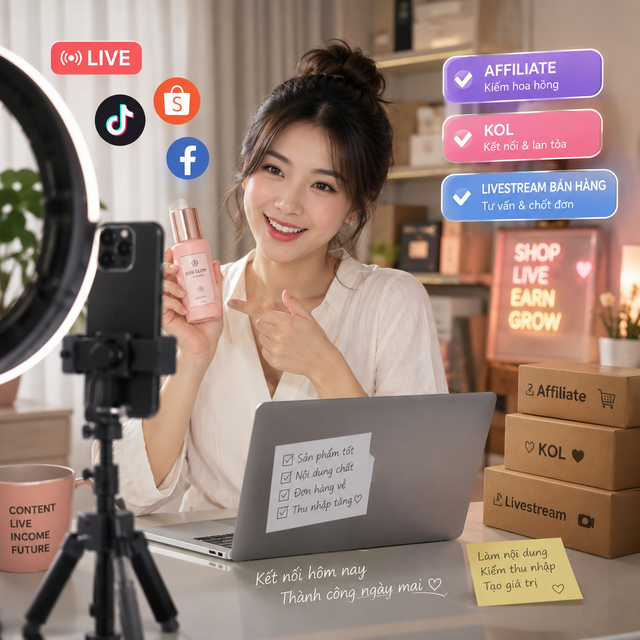 Đồng thời làm bán hàng liên kết, KOL, người livestream bán hàng, nộp thuế thế nào? Cơ quan thuế giải đáp- Ảnh 1.