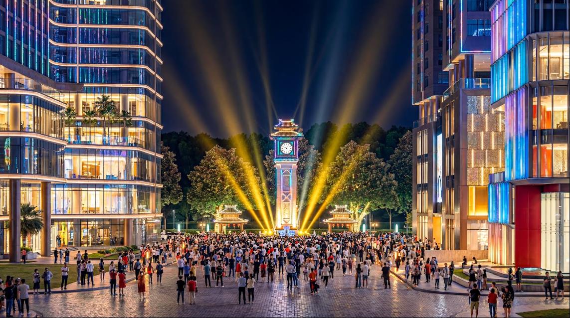 Sắp xuất hiện phố đi bộ ven sông gần 2km tái hiện thương cảng Phố Hiến xưa tại Sunshine Legend City - Ảnh 5.