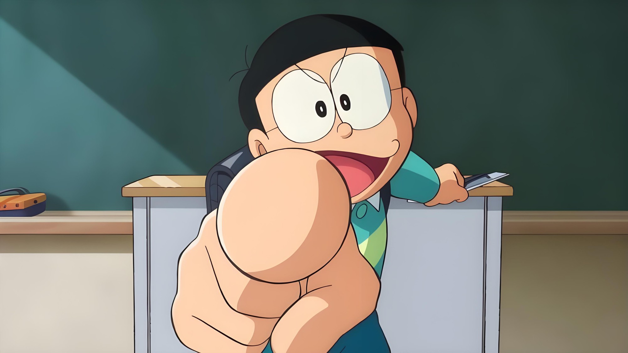 Con người thật của Nobita - Ảnh 1.