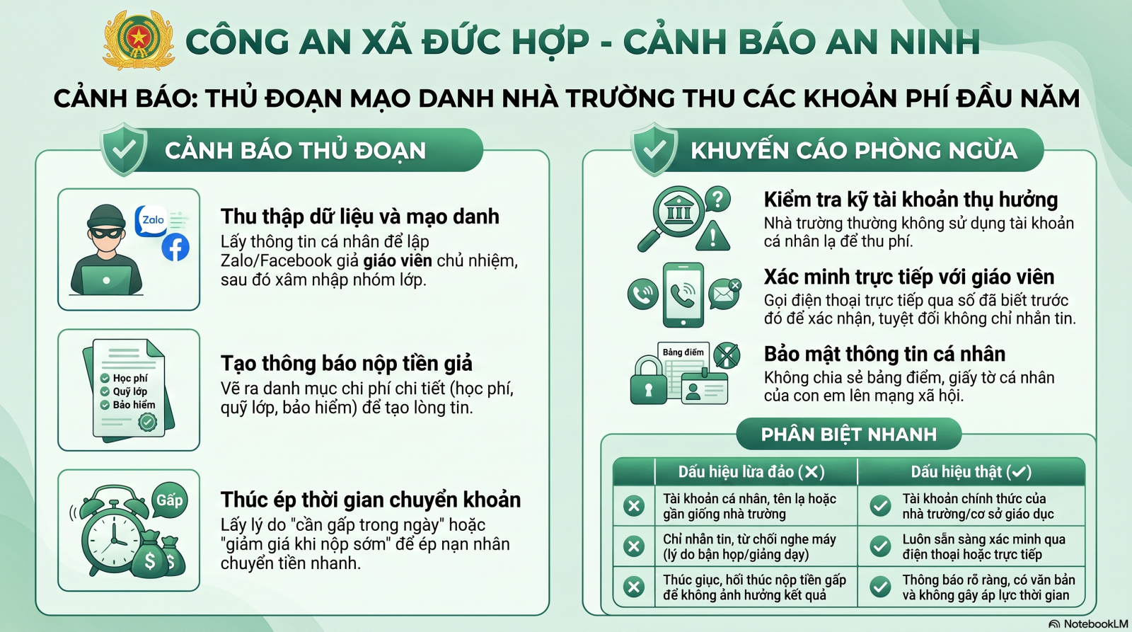 Cảnh giác chiêu mạo danh nhà trường thông báo khoản thu đầu năm học để lừa đảo- Ảnh 1.