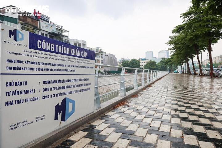 Cận cảnh tuyến đường cửa ngõ Tây Hồ Tây lột xác sau dự án chống ngập- Ảnh 4.
