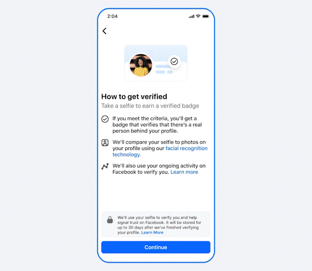 Facebook ra mắt "tick trắng" miễn phí, chỉ cần quay video selfie là được- Ảnh 3. Facebook ra mắt "tick trắng" miễn phí, chỉ cần quay video selfie là được- Ảnh 3.