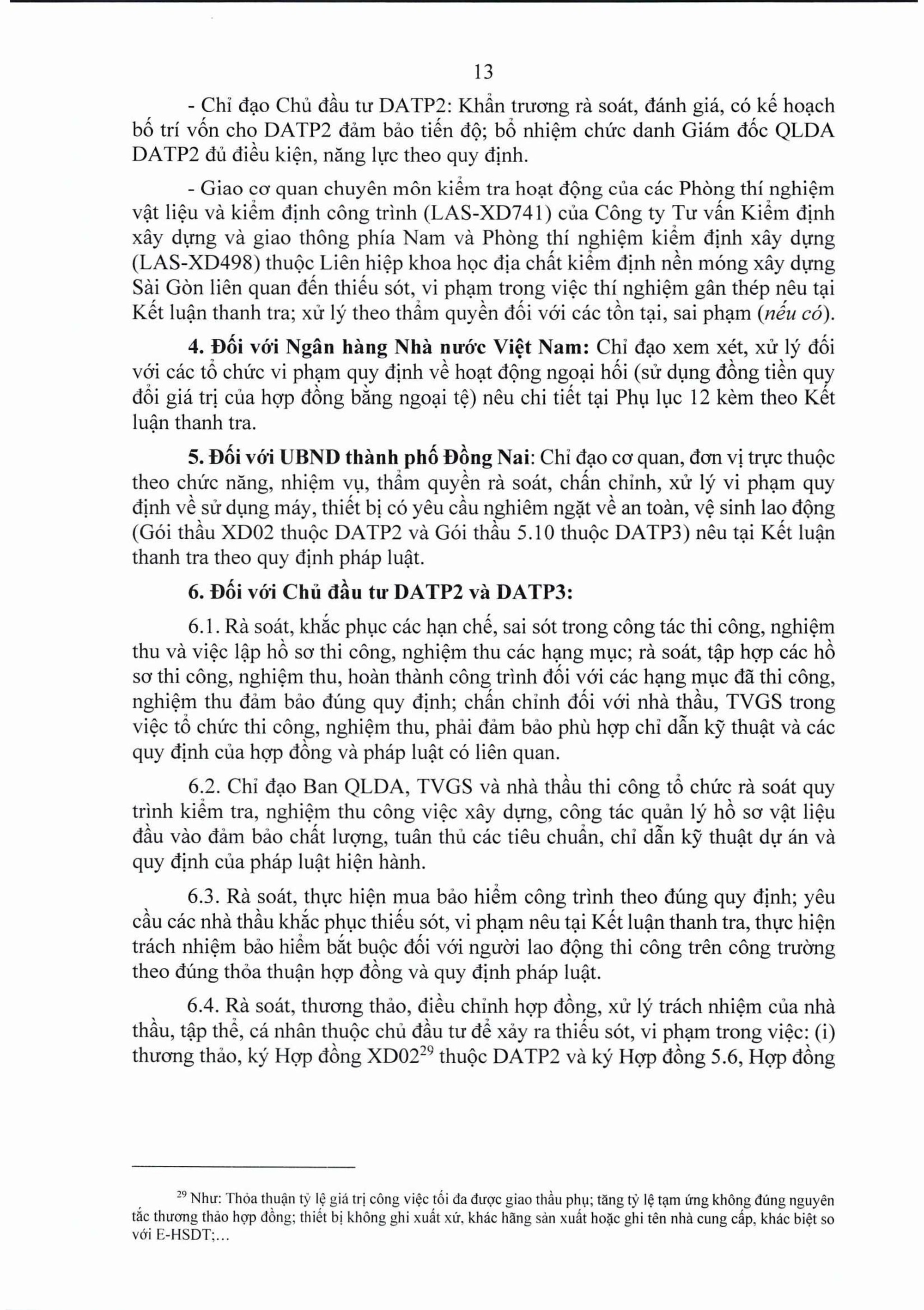 Thông báo Kết luận thanh tra Dự án đầu tư xây dựng Cảng hàng không quốc tế Long Thành giai đoạn 1- Ảnh 13.