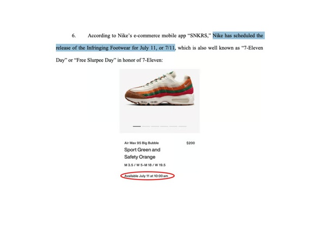 7-Eleven kiện Nike vì đôi Air Max 95 "nhái" bộ nhận diện thương hiệu, Nike lặng lẽ gỡ giày khỏi kệ online- Ảnh 4.