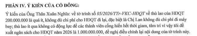 Chủ tịch HĐQT đề xuất tăng thù lao gấp 5 lần vì “không đủ chi phí đi máy bay”, công ty sau đó bị phong tỏa tài khoản ngân hàng- Ảnh 1.