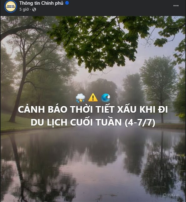 Cảnh báo đặc biệt về thời tiết cuối tuần này - Ảnh 1.