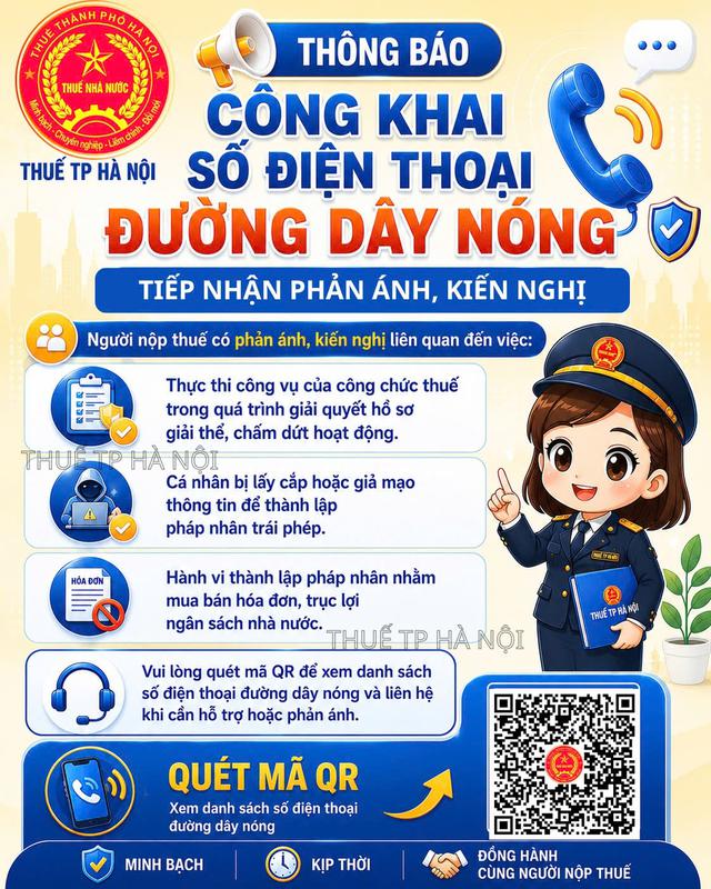 Thuế Hà Nội thông báo nóng- Ảnh 2. Thuế Hà Nội thông báo nóng- Ảnh 2.