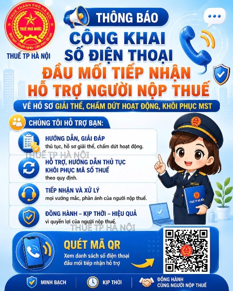 Thuế Hà Nội thông báo nóng- Ảnh 1. Thuế Hà Nội thông báo nóng- Ảnh 1.