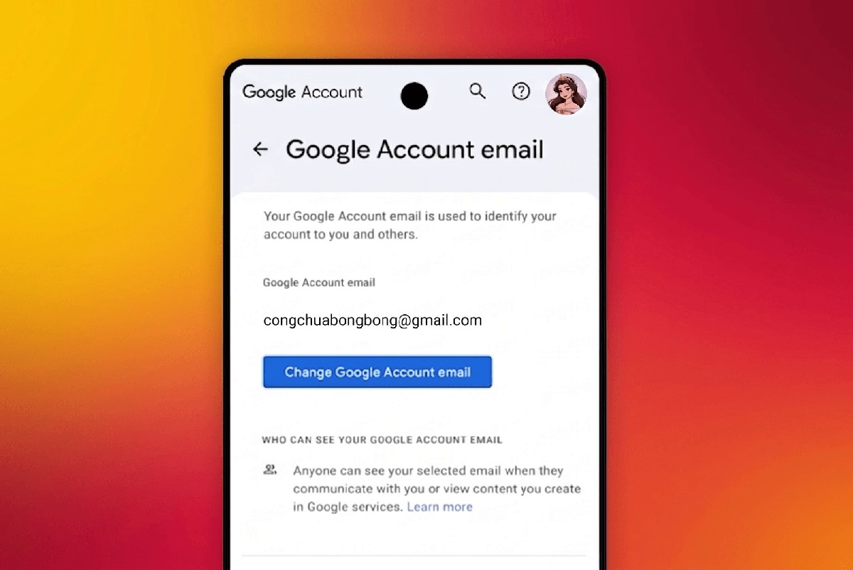 Cách đổi tên tài khoản Gmail ngay trên điện thoại- Ảnh 2.