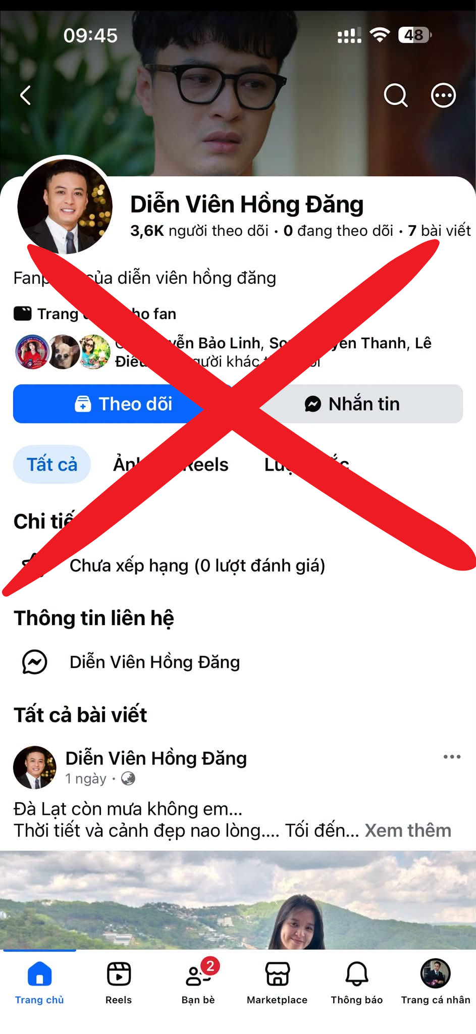 Diễn viên Hồng Đăng cảnh báo - Ảnh 1.