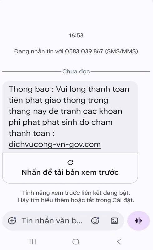Công an thông báo đến tất cả những ai nhận được tin nhắn SMS có nội dung sau- Ảnh 2.