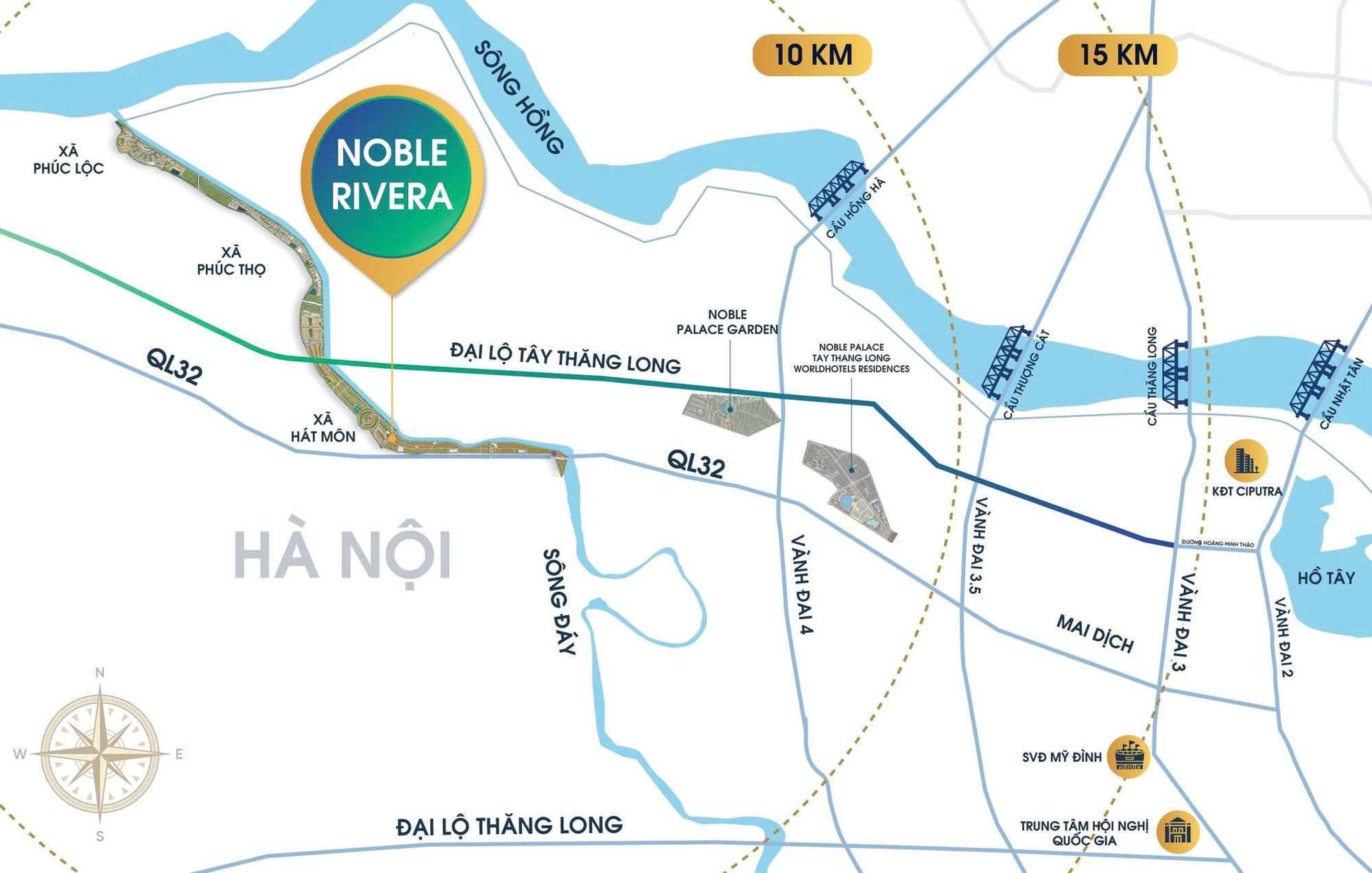 Chính thức khởi công siêu dự án chạy dọc 11km ven sông, có gần 2.000 dinh thự với diện tích thuộc hàng "khủng” ngay giữa thủ đô- Ảnh 2.