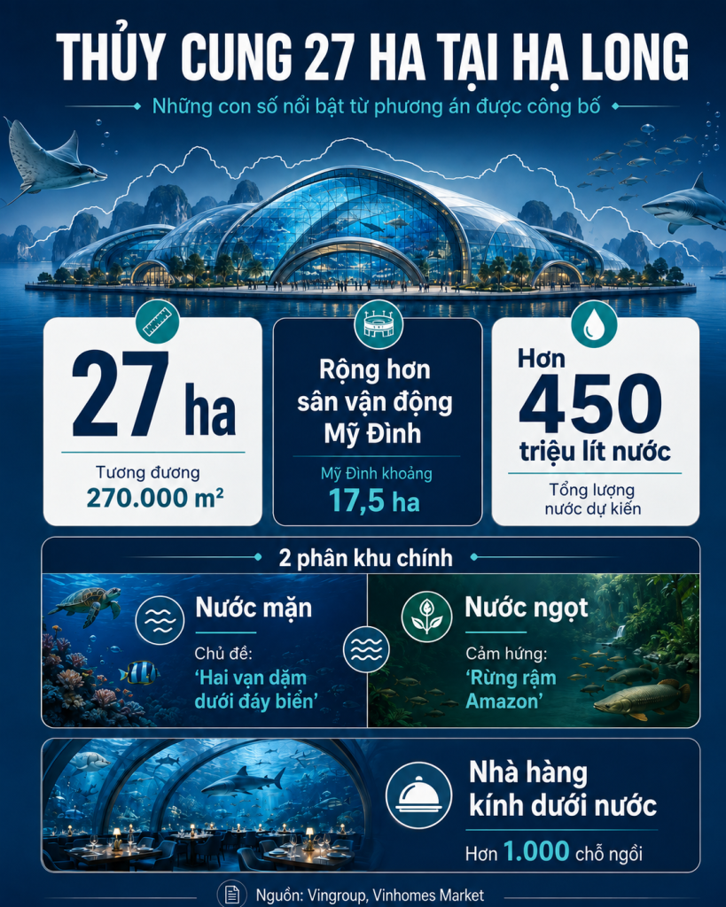 Thuỷ cung Vingroup đầu tư lớn cỡ nào, mà gấp 6 lần ở Trung Quốc, vượt kỷ lục Guiness hiện tại? - Ảnh 2.