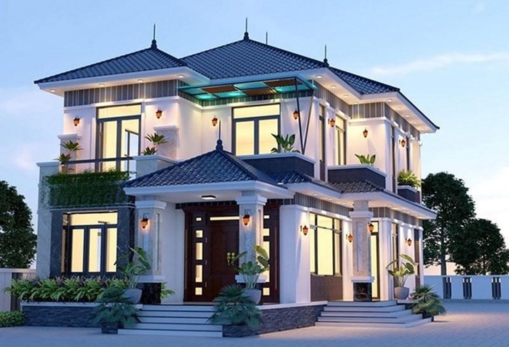 Chi phí xây nhà mái Nhật 2 tầng 80m² trọn gói bao nhiêu?
- Ảnh 1.