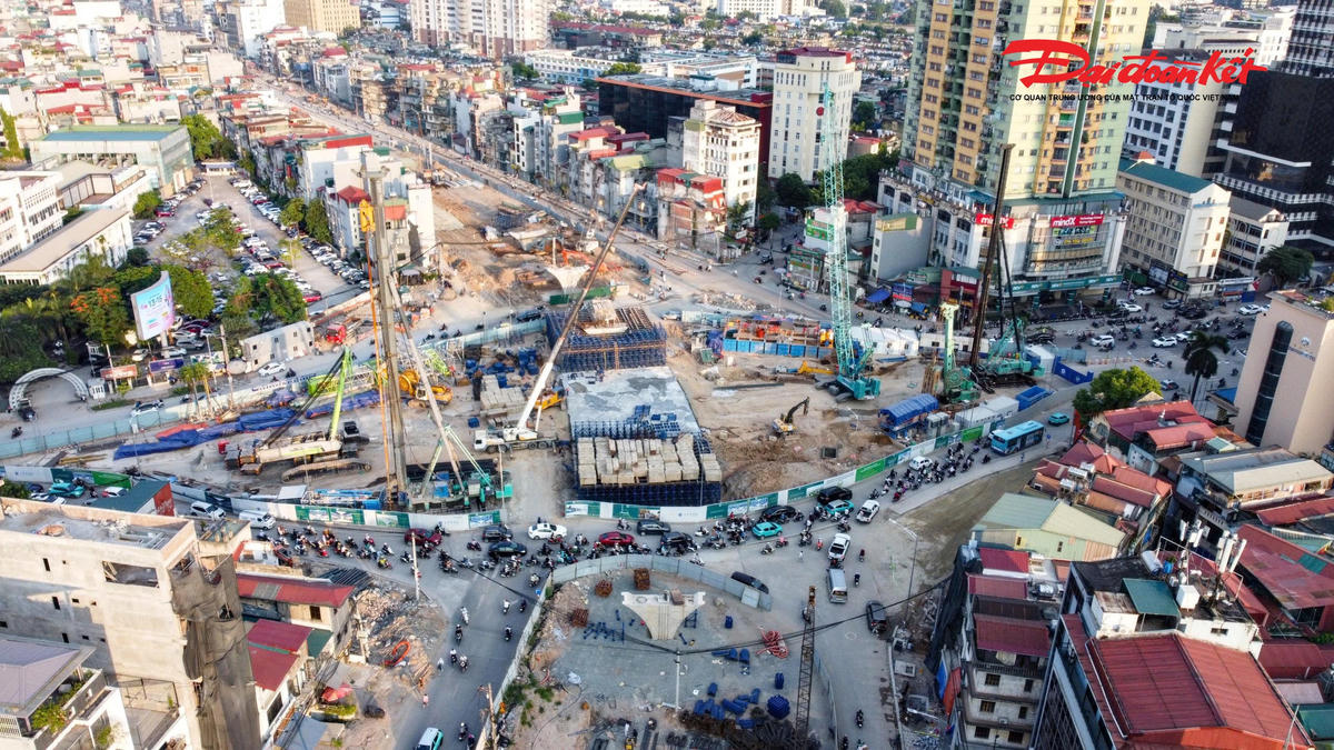 Tăng tốc thi công Vành đai 1 đoạn Hoàng Cầu - Voi Phục, mục tiêu thông tuyến trước ngày 2/9- Ảnh 8.