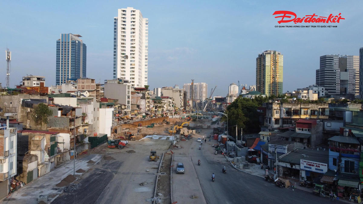 Tăng tốc thi công Vành đai 1 đoạn Hoàng Cầu - Voi Phục, mục tiêu thông tuyến trước ngày 2/9- Ảnh 11.