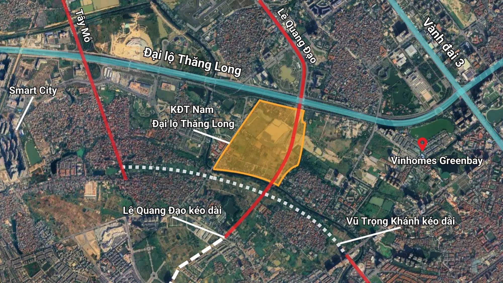 Hà Nội phê duyệt hồ sơ mời thầu KĐT hơn 20.000 tỷ, quy mô 75ha nằm trên trục Đại lộ Thăng Long- Ảnh 2.